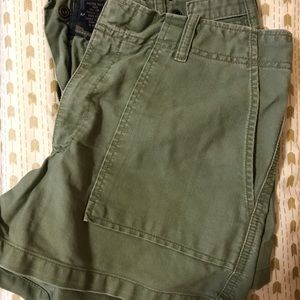 American Eagle Olive Shorts